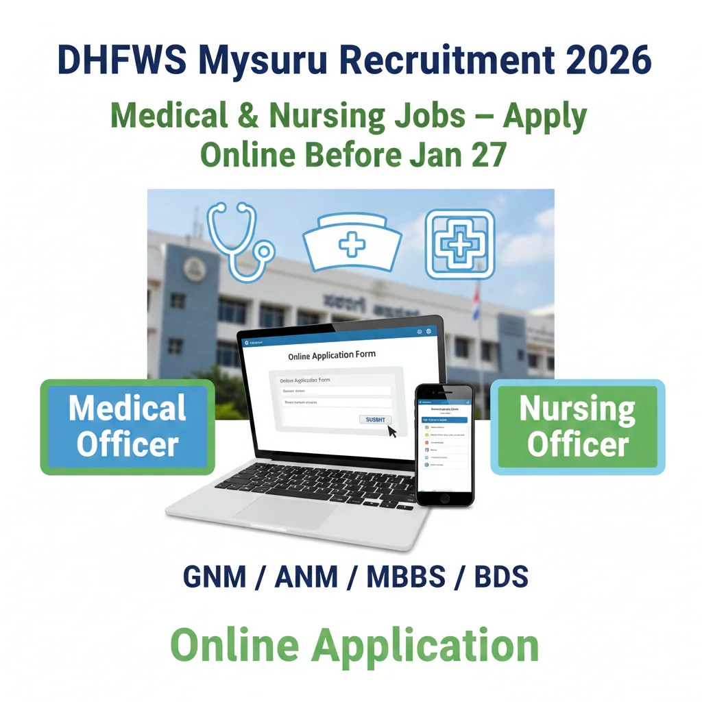 DHFWS ಮೈಸೂರು ನೇಮಕಾತಿ 2026