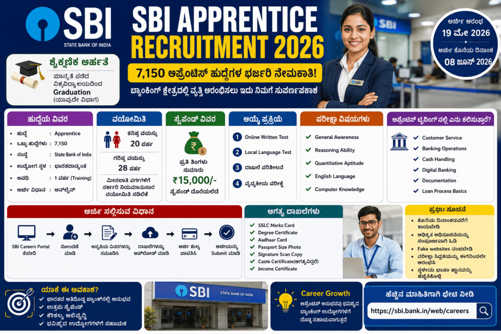 SBI Apprentice Recruitment 2026