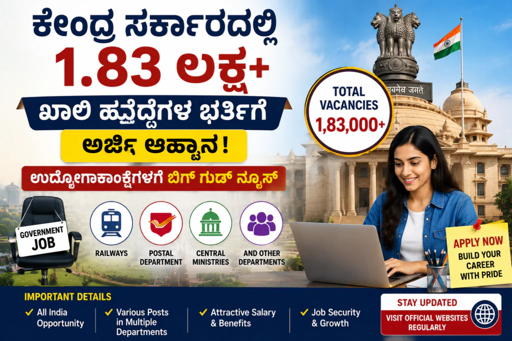 Central Government Recruitment 2026