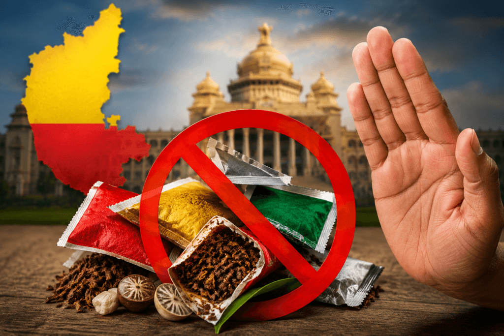 ಗುಟ್ಕಾ ನಿಷೇಧ ಪಾನ್ ಮಸಾಲಾ ಬಂದ್ ಕರ್ನಾಟಕ ಸರ್ಕಾರ ತಂಬಾಕು ನಿಯಂತ್ರಣ ಆಹಾರ ಸುರಕ್ಷತಾ ಕಾಯ್ದೆ ಕರ್ನಾಟಕ ಸುದ್ದಿ ಆರೋಗ್ಯ ಸುದ್ದಿ ಬೆಂಗಳೂರು ಸುದ್ದಿ