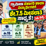 ಸರ್ಕಾರಿ ಶಾಲಾ ವಿದ್ಯಾರ್ಥಿಗಳಿಗೆ ಶೇ.7.5 ಮೀಸಲಾತಿ – ಸಿಎಂ ಶಿವಕುಮಾರ್ ಸುಳಿವು