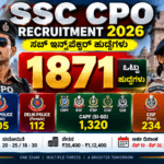 SSC CPO ನೇಮಕಾತಿ 2026: 1871 ಸಬ್ ಇನ್ಸ್‌ಪೆಕ್ಟರ್ ಹುದ್ದೆಗಳಿಗೆ ಅರ್ಜಿ ಆಹ್ವಾನ