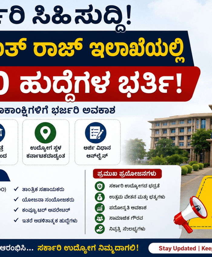 Panchayat Raj Department Recruitment 2026